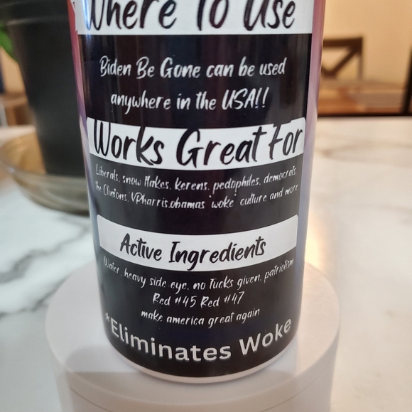 Biden Be Gone Spray Funny 20oz Tumbler with duo lids 🎉sale - Picture 12 of 14